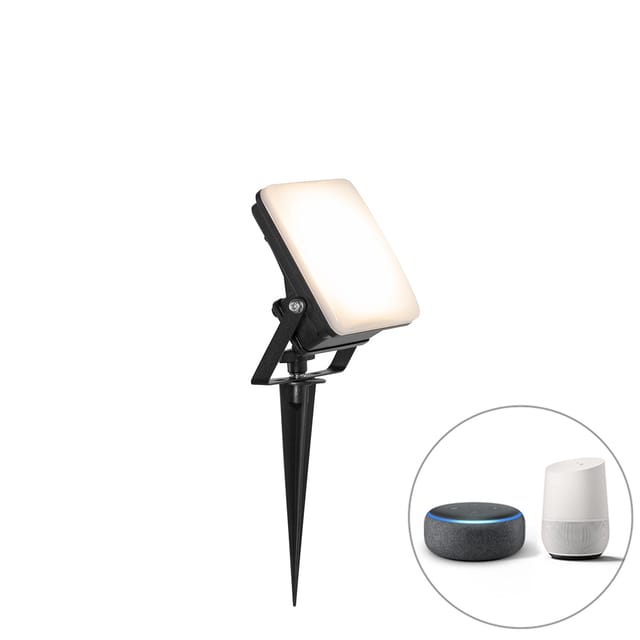 Smarter Heizkörper Schwarz 12,8 Cm Inkl. Led Ip65 Mit Erdungsstift - Ruud