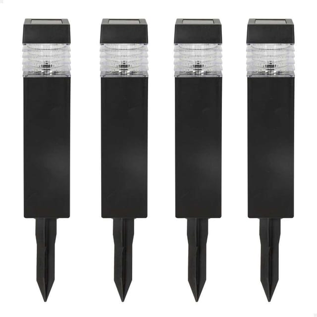 Aktive Solarlampen Silber Außenbeleuchtung Garten