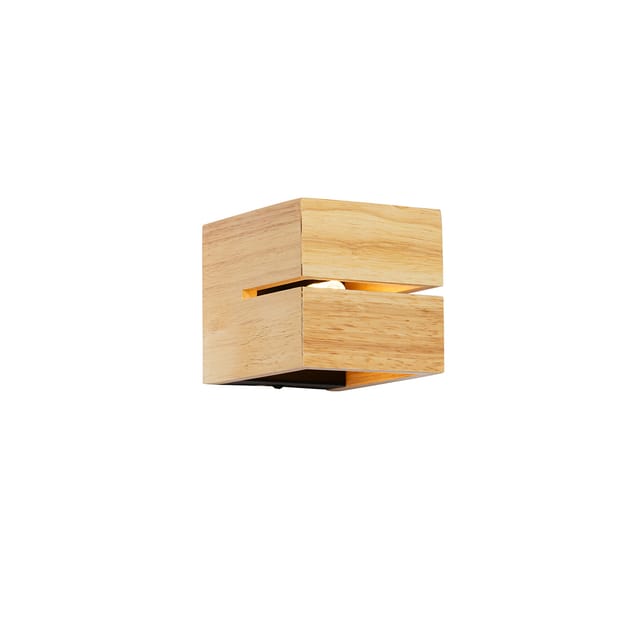 Ländliche Wandleuchte Aus Eichenholz 9,7 Cm – Transfer Groove