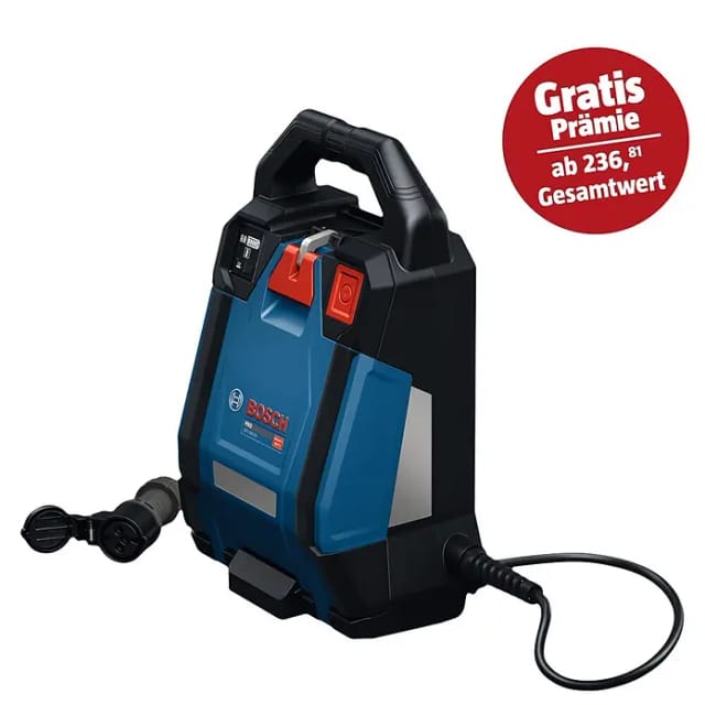 Bosch Professional AMPShare 18V Akku-Antriebseinheit Akku-Betonrüttler-System GPU 18V2DI (18 V, Anzahl Akkus: Ohne Akku, Anzahl benötigte Akkus: 2 Stk