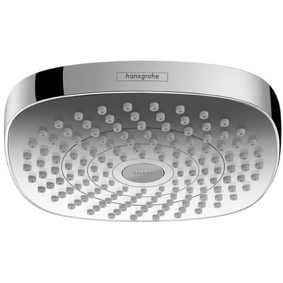 hansgrohe Kopfbrause Croma Select E 187x187mm, 2jet, weiß/chrom
