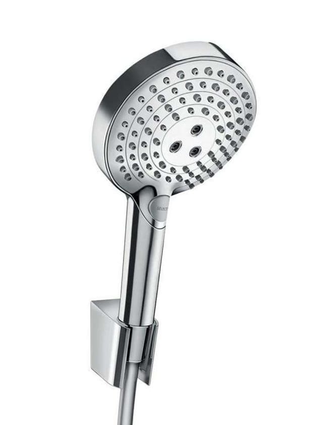 hansgrohe Brausehalter-Set Raindance Select S 1250mm Brauseschlauch, 3jet, chrom