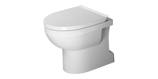 Duravit Stand-WC, Tiefspüler No. 1 37x56cm, 4,5 l, Abg. senkr., riml., weiß