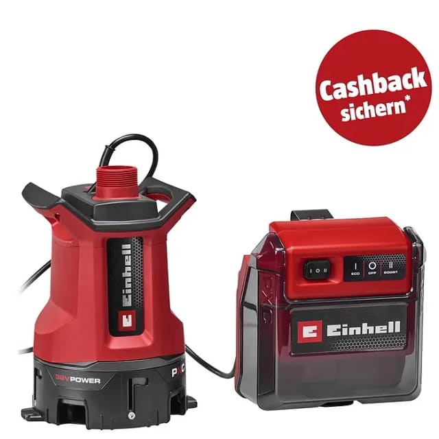 Einhell Akku-Schmutzwasserpumpe 'GE-DP 36/35 LL Li-Solo' 14000 l/h ohne Akku und Ladegerät