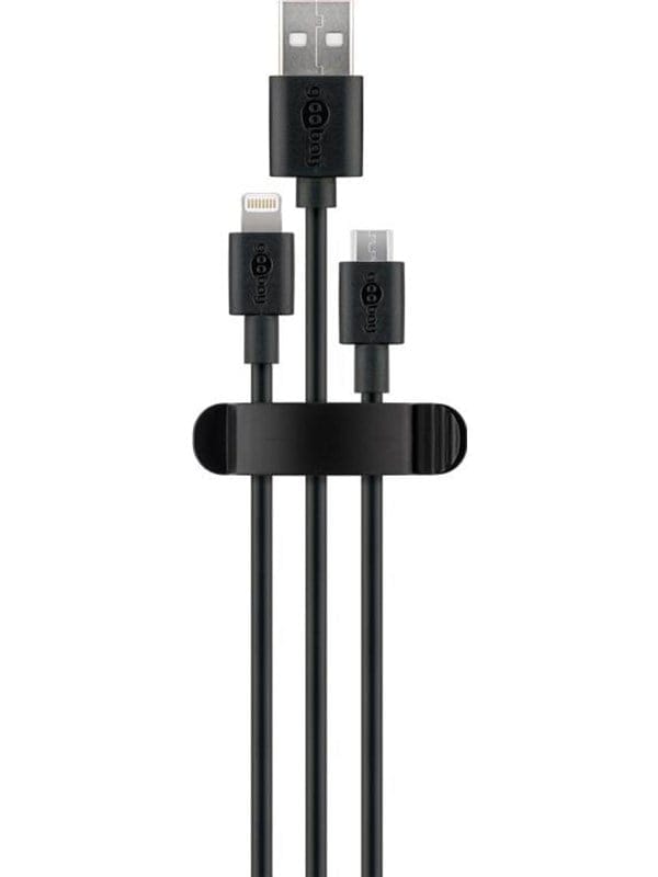 Pro Cable Management Clip 3 Slots black