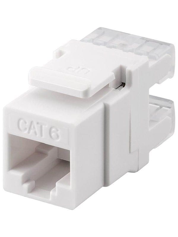Pro Keystone module RJ45 CAT 6 UTP 250 MHz - Weiß