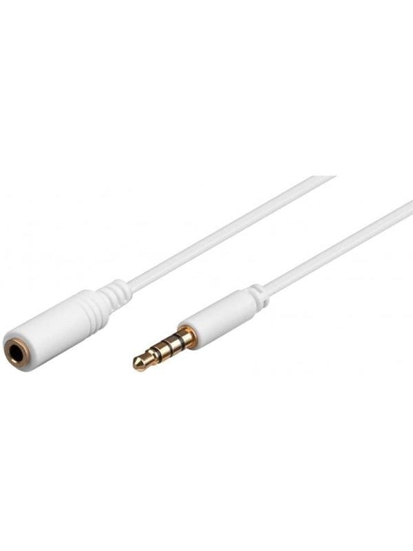Pro MiniJack 3.5mm Ext. 4P - Wh - 1.5m