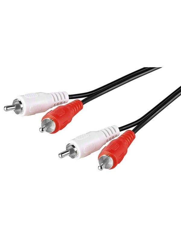 Pro RCA Stereo Cable - Black - 20m