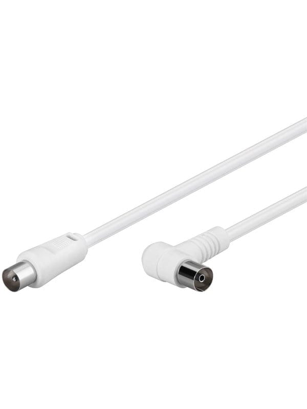 Pro Antenne Kabel Weiß 1x90° - 2.5m