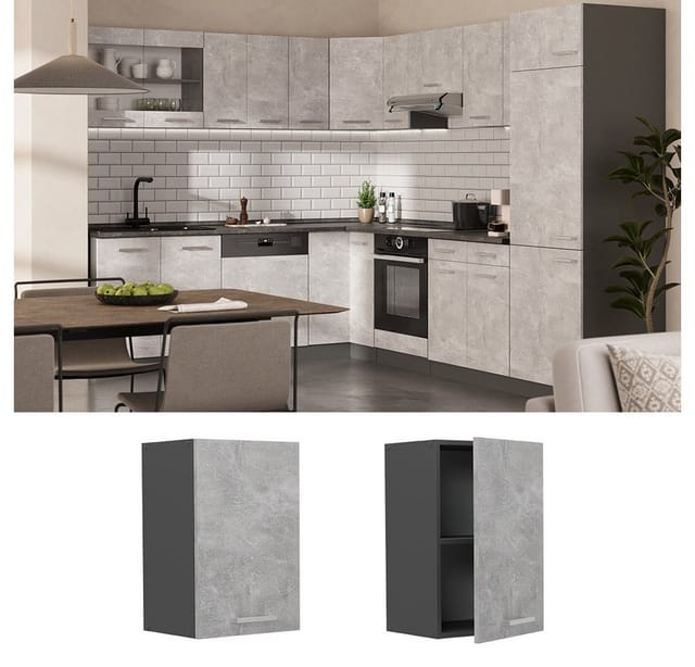 Vicco Hängeschrank R-Line, Beton/Anthrazit, 40 cm (1-St)