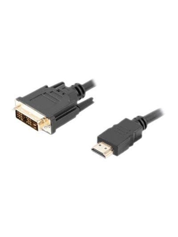 Kabel hdmi -> DVI-D(18+1) m/m single link, czarny 1,8M - Lanberg