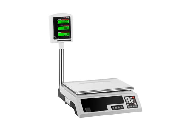 Plattform-ladenwaage 34x23cm Netzteil + Batterie 30kg / 1g