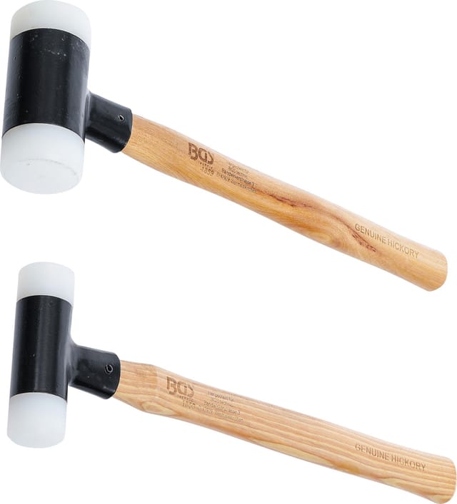 Bgs Technic - Schonhammer-satz Hickory-stiel Rückschlagfrei Ø 30 / 45 Mm 300 / 550 G 2-tlg.