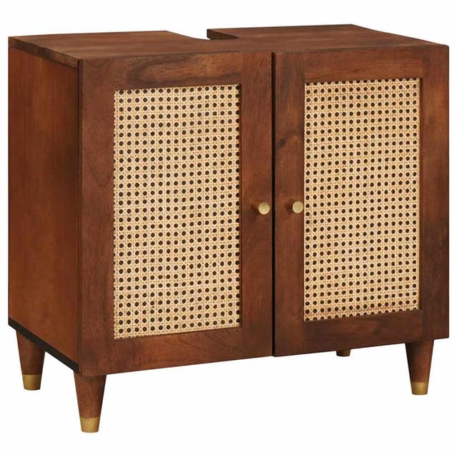 Maison Exclusive - Waschbeckenunterschrank Braun 62 X 33 X 58 Cm