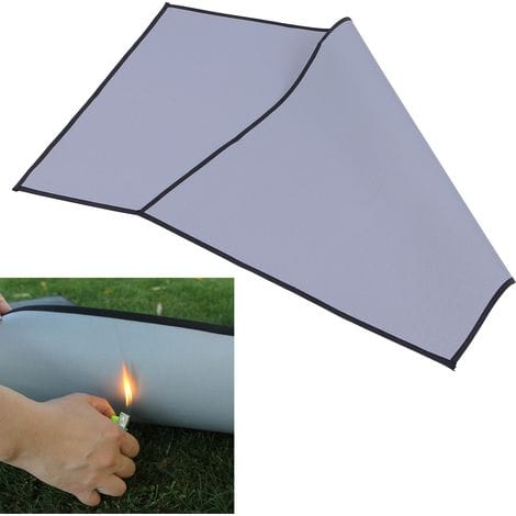 Feuerhemmende Silikon-schutzmatte Für Grills Beim Camping, Grau