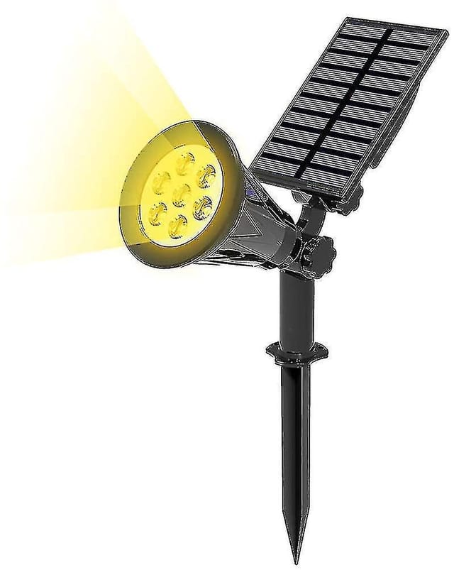 Led-solarstrahler. Ultrahelle Solarstrahler Für Die Gartenbeleuchtung. Warmweißes Licht.