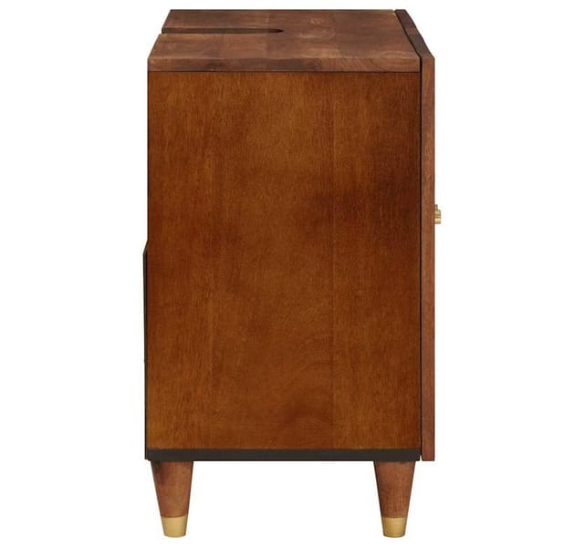 Waschbeckenunterschrank Braun 62 X 33 X 58 Cm Holzwerkstoff Vidaxl