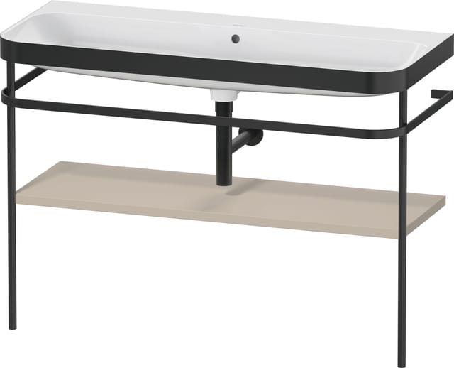 Duravit Happy D.2 Plus C-bonded Set Mit Metallkonsole,