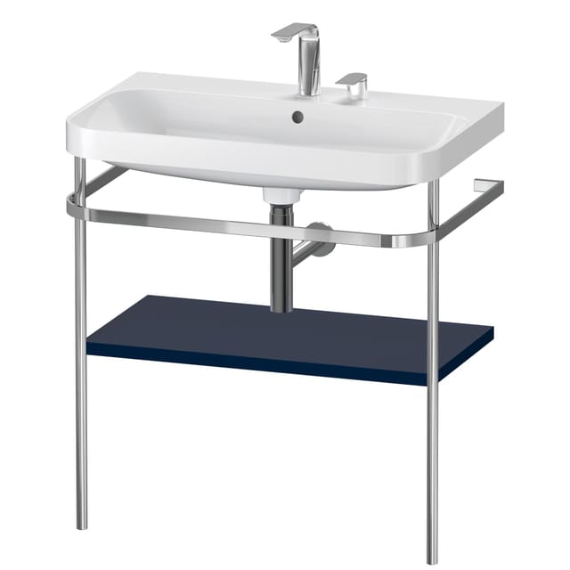 Duravit Happy D.2 Plus C-shaped Set Mit Metallkonsole, 775x490mm,