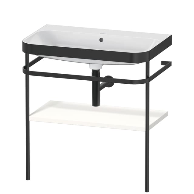 Duravit Happy D.2 Plus C-bonded Set Mit Metallkonsole, 775x490mm,