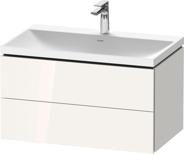 Duravit L-cube C-shaped Set Wandhängend, 2 Schubkästen, Ohne