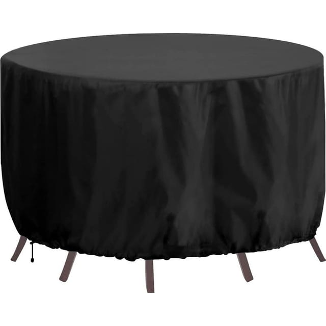 Runde Tischdecke Aus 420d-gewebe, Wasserdicht, Uv-beständig, Für Den Garten, 250 X 90 Cm