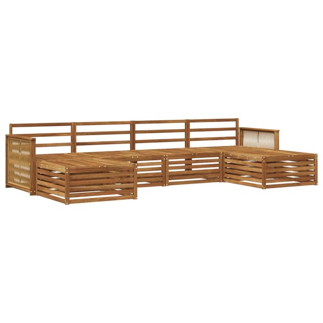 Sofagarnituren 6 Pcs Massivholz Akazie Vidaxl