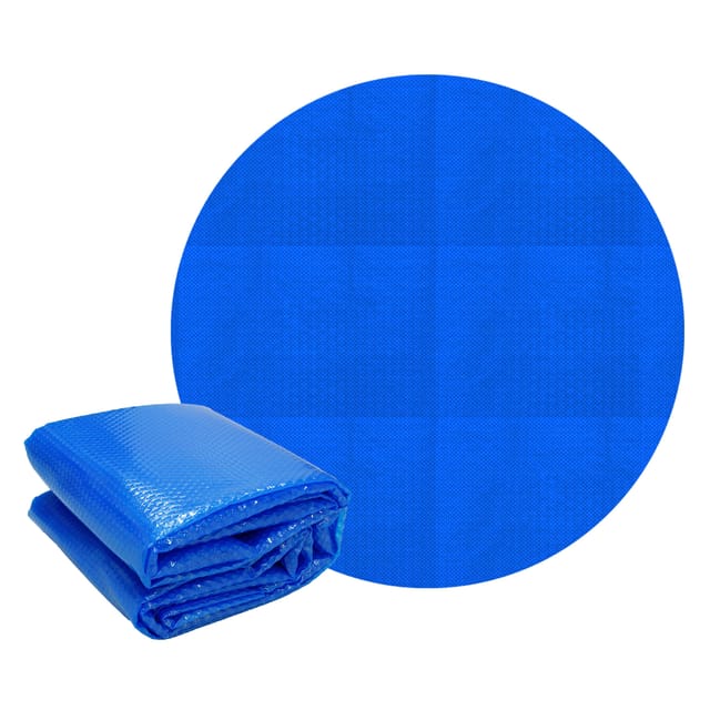 Ecd Germany Pool Solarfolie Rund Ø 488 Cm Blau, Pool Solarabdeckplane 400µm, Solarplane Solarabdeckung Zuschneidbar, Poolabdeckung Poolsolarplane Wärmeplane Wärmefolie, Poolheizung Für Wassererwärmung