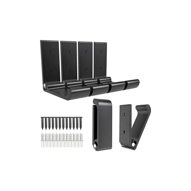 Stück 7,6 Cm Lange, Faltbare, Schwarze Wandhaken Aus Aluminiumlegierung, 12 Schrauben Zum Aufhängen Von Mänteln, Taschen, Hüten, Handtüchern Und Schlüsseln – Schwarz
