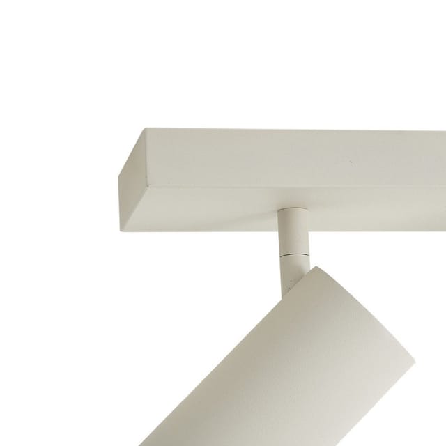 Qazqa Moderne Deckenleuchte Beige 100cm 6-flammig Verstellbar -