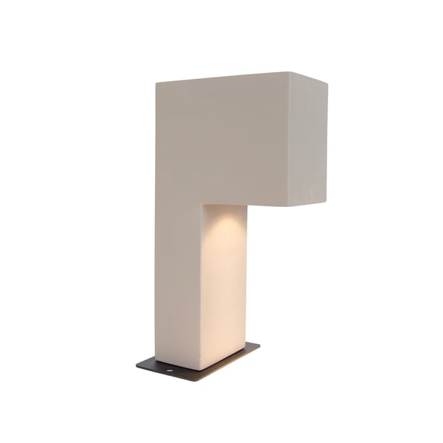 Qazqa Moderne Wegeleuchte Grau 35cm Ip44 - Pompei
