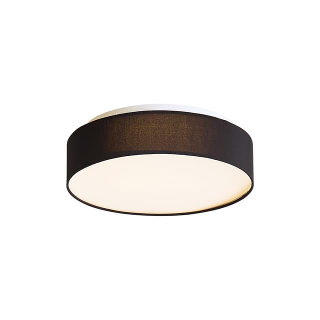 Qazqa Smarte Deckenleuchte Schwarz 35cm Inkl. Led Und