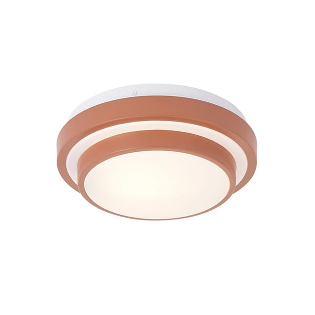 Qazqa Moderne Sienna Deckenleuchte Mit Weiß 25cm Ip44 - Walden