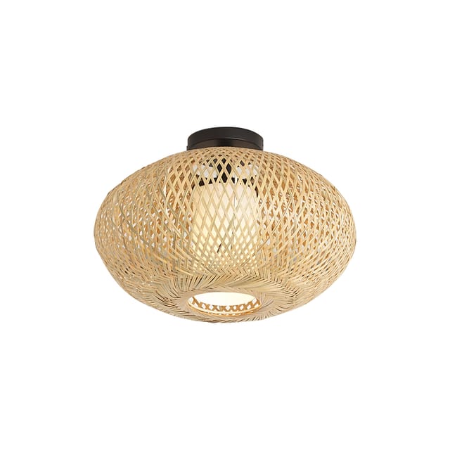 Qazqa Japandi Deckenleuchte Bambus 42cm Ip44 - Moana