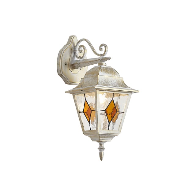 Qazqa Vintage-außenwandleuchte Beige Mit Antikgold Ip44 - Antigua
