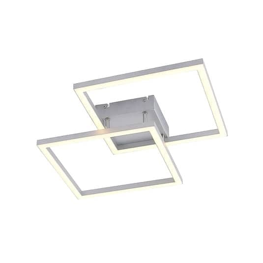 [neuwertig] B-ware Lucande Muir Led-deckenlampe Quadratisch Deckenlampe Deko-deckenlicht Led