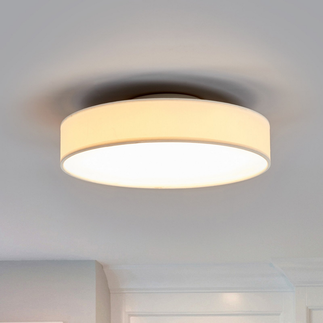 [gebraucht] B-ware Lindby Led Stoffdeckenlampe Saira Deckenleuchte Deckenlampe Leuchte Wohnzimmer