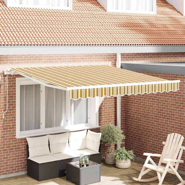 Elektrische Ausziehbare Markise Mehrfarbig 300 X 250 Cm