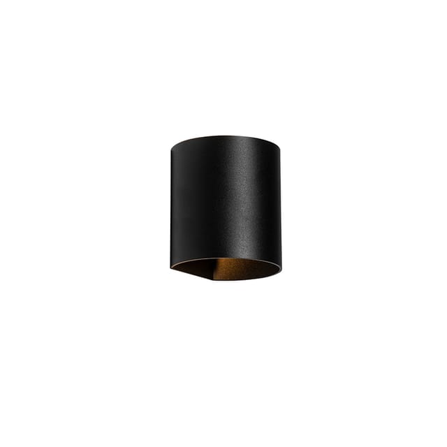 Moderne Wandleuchte Schwarz Mit Lichteffekt - Sabbio