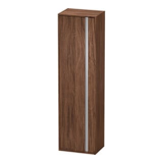 Du Hochschrank Ketho 360x500x1800mm 1 Tür, Ta Links, Nussbaum Dunkel
