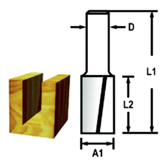 Nutfräser Zweischneidig 16 Mm - D-47656 - Makita