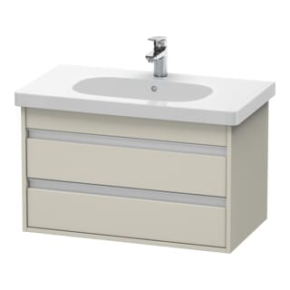 Du Wtu Wandhängend Ketho 455x800x480mm 2 Schka, Für 034285, Taupe