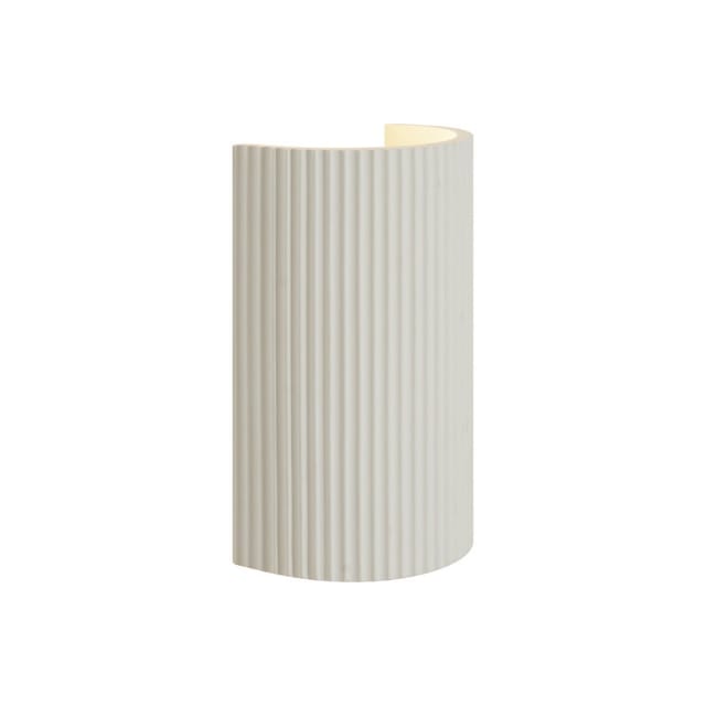 Skandinavische Wandleuchte Beige Halbkreis 2-flammig - Plaster