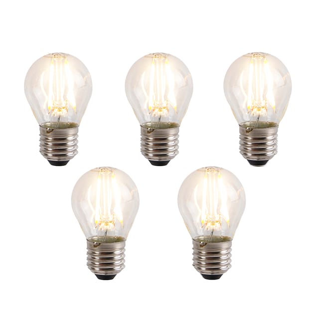 5er Set E27 Dimmbare Led-glühbirnen P45 4w 330lm 2100k