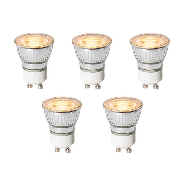 5er-set Gu10 Dimmbare Led-lampen 35mm 4w 200 Lm 2200k