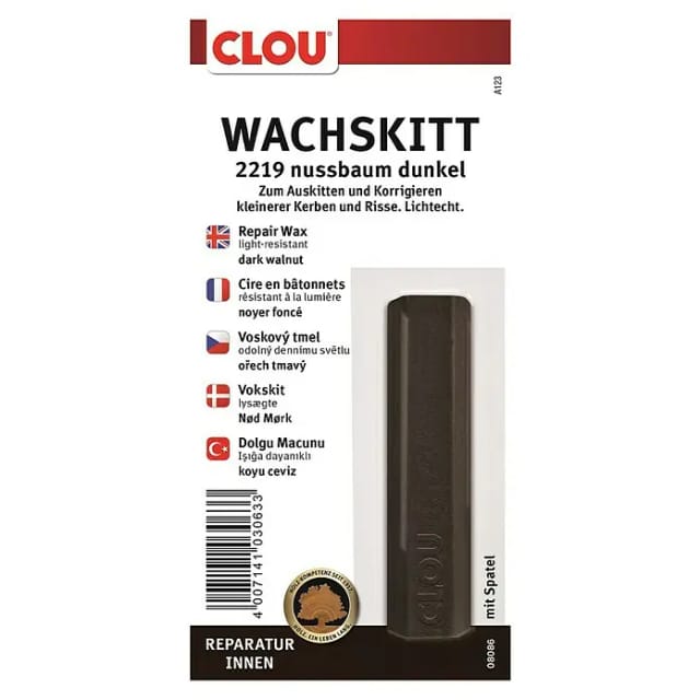 Clou Wachskittstange (Nussbaum dunkel)