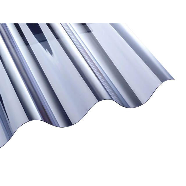 T&J PVC-Lichtplatte Welle5 Glasklar 2.500 mm x 920 mm x 1,2 mm