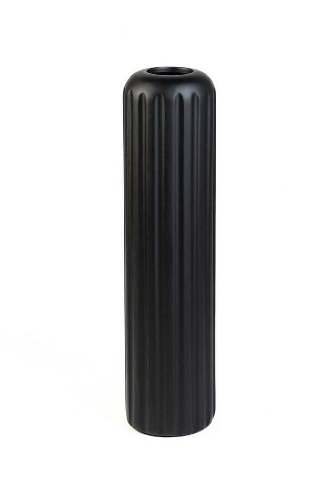 Vivanno Bodenvase Verta 20 cm X 20 cm X 80 cm Wellenschwarz