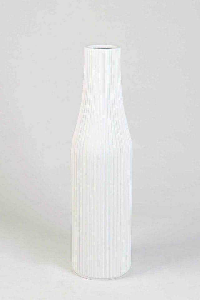 Vivanno Bodenvase Vertigo 20 cm X 20 cm X 80 cm Skandiweiß