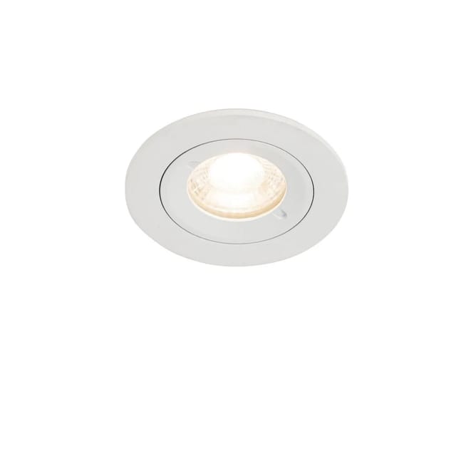 QAZQA Moderner Einbaustrahler Weiß Rund IP44 Xena Round